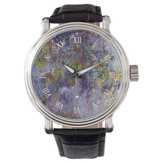 Montre Glycines (moitié gauche) de Claude Monet (devant)