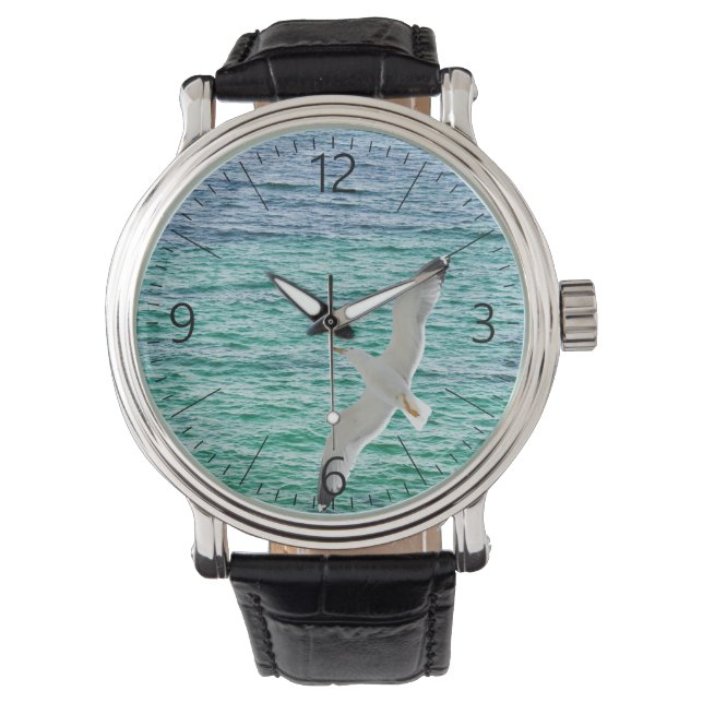 Montre Goéland volant au-dessus de la mer (devant)