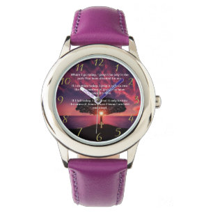Montre Gold Christian Faith croise avec Où je vais aujour