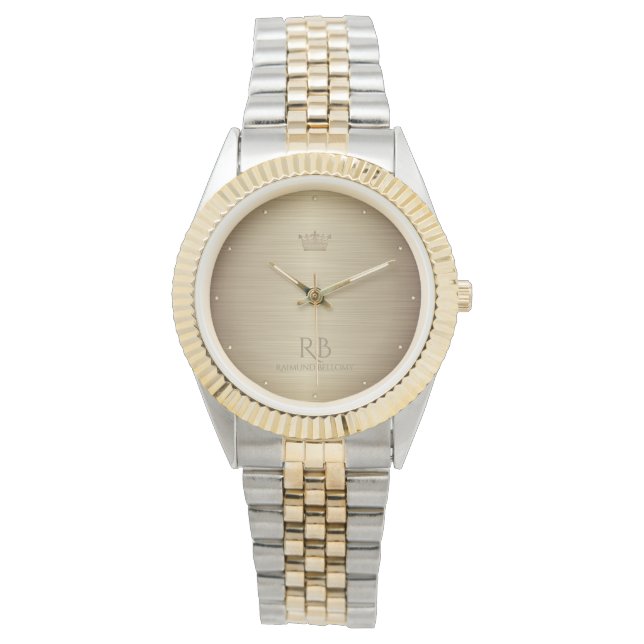 Montre Gold Crown Metallic Watch (devant)