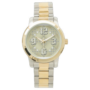 Montre Gold et Silver Watch