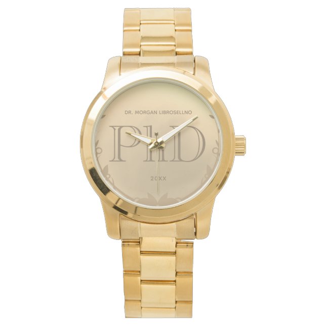 Montre Gold Name Doctorat (devant)