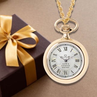 Montre Gold Necklace Watch Pendant | Keepsake Gift
