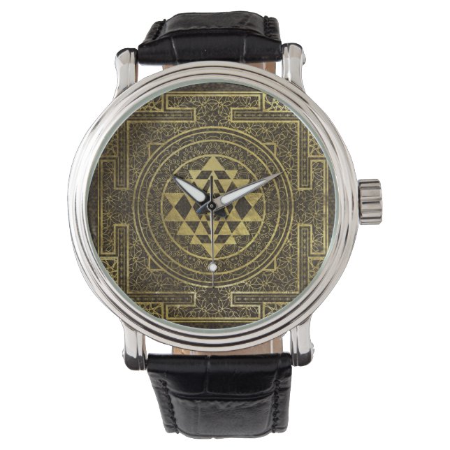 Montre Gold Sri Yantra / Sri Chakra (devant)