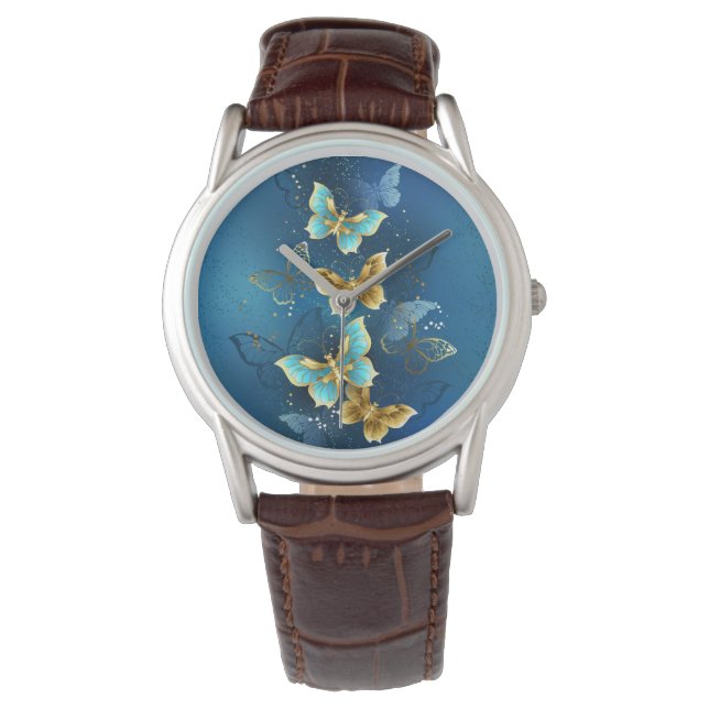 Montre Golden butterflies (devant)