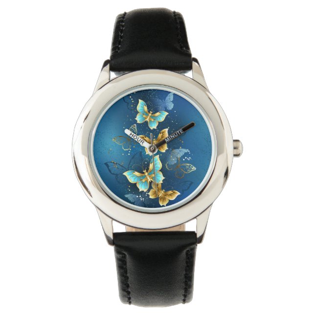 Montre Golden butterflies (devant)