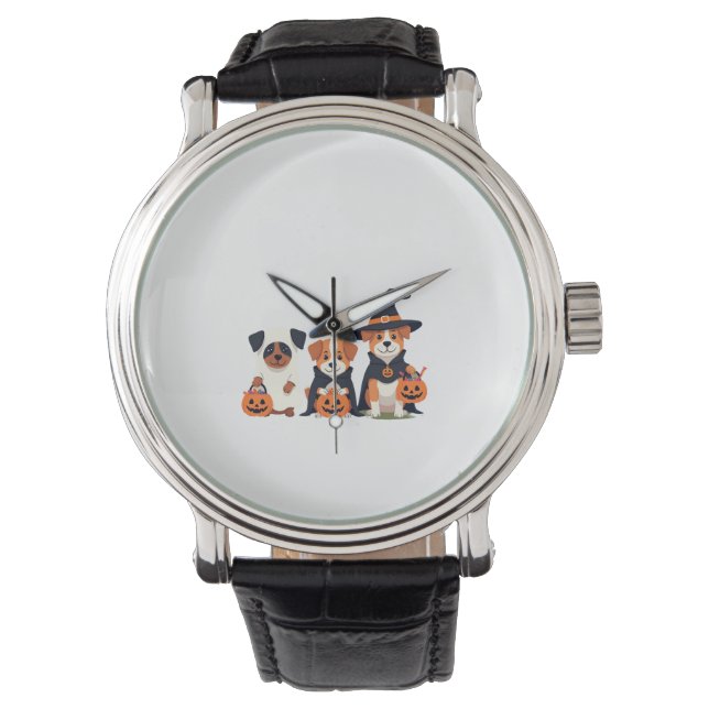 Montre Golden Retriever Ghost Halloween Trick Or Treat Do (devant)