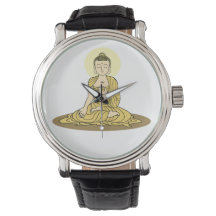 Golden Serenity Bouddha Watch
