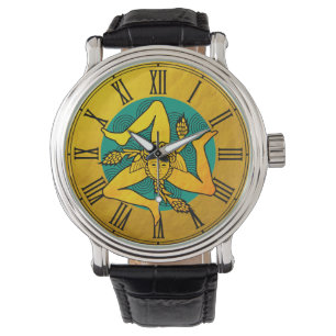 Montre Golden Triskelion & triple spirale / vintage