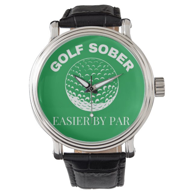 Montre Golf Sobre Plus Facile Par Citation Drôle de Golf (devant)