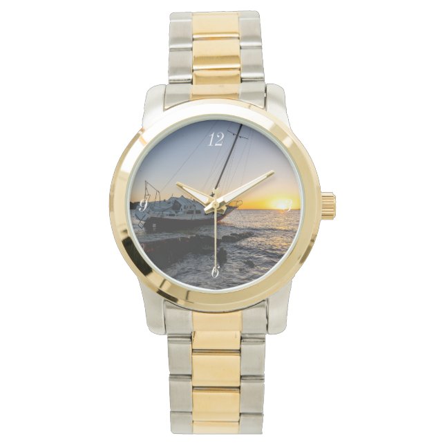 Montre Golfe Breeze Voilier Et Jetty Sunset Watch (devant)