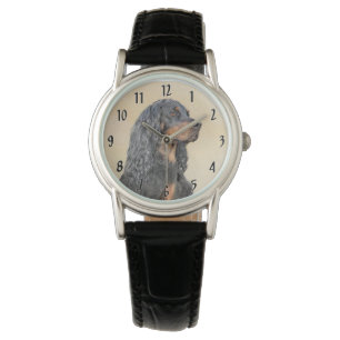 Montre Gordon Setter Peinture - Joli art original chien