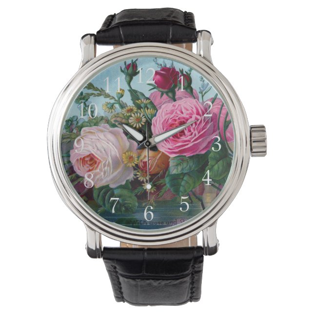 Montre Gorgeous and Elegant Vintage Roses (devant)