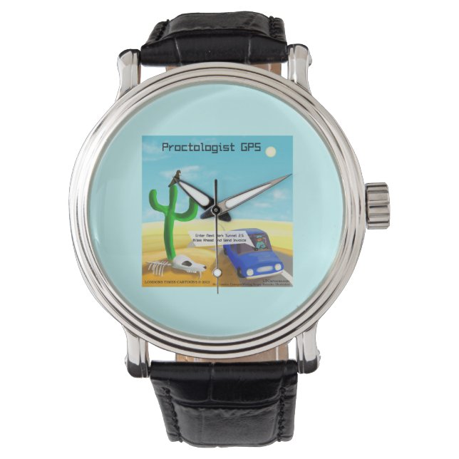Montre GPS de Proctologie Drôle (devant)