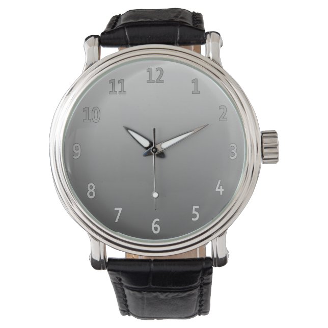Montre Gradient gris simple (devant)