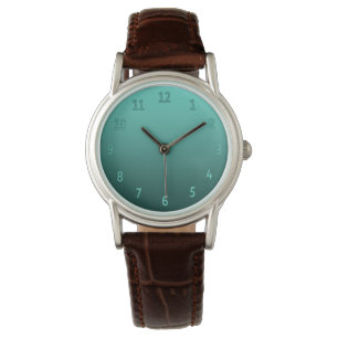 Montre Gradient Turquoise couleur simple