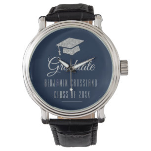 Montre Graduation 2024 Grad Casquette Grey Marine Bleu Gr
