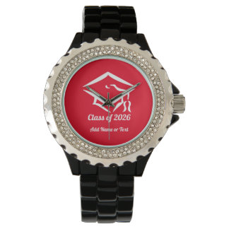 Montre Graduation Class of 20?? REDWHT Custom Year Name
