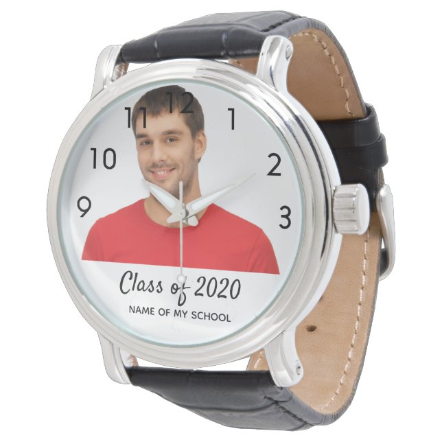 Montre Graduation homme photo classe de texte masculin de (Incliné)