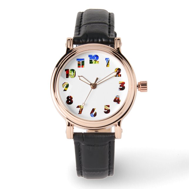 Montre Graffiti 17 Numéro Écran superposé (Recto)