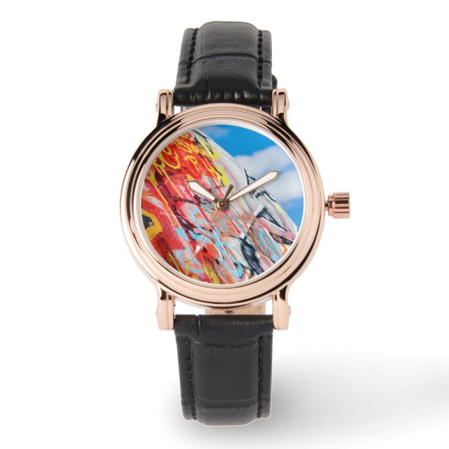 Montre graffiti de planète (Recto)