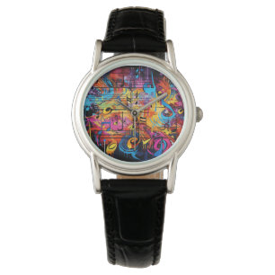 Montre Graffiti Musical Notes Regarder