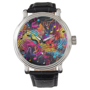 Montre Graffiti Musical Notes Regarder