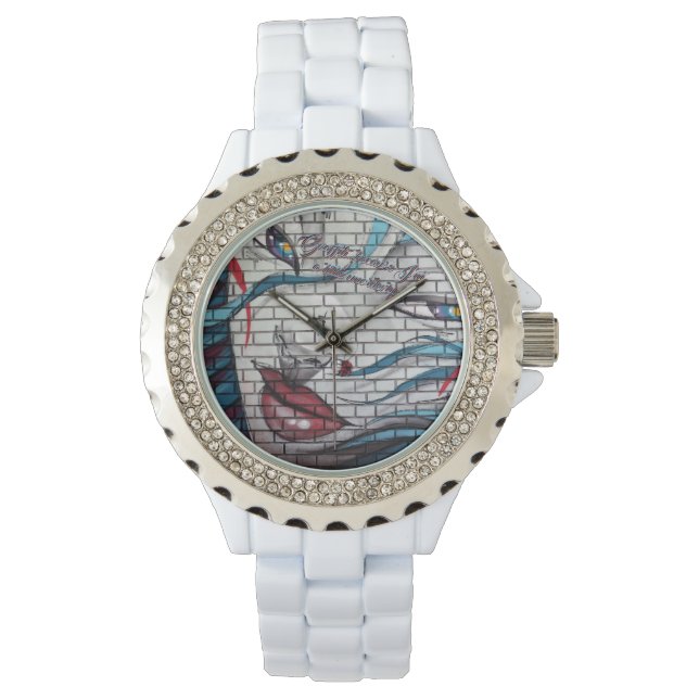 Montre Graffiti pour filles asiatiques (devant)