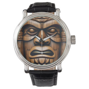 Montre Grain de bois Nouvelle-Zélande Tiki,