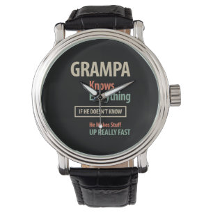 Montre Grampa connaît tout Cadeau grand-père