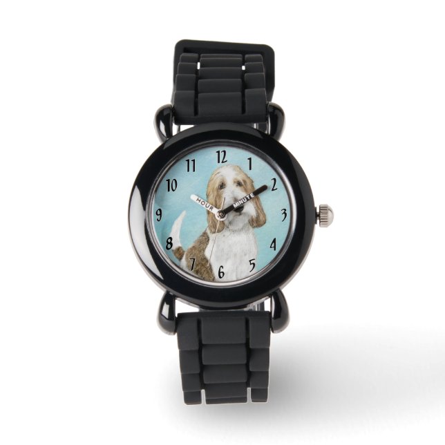 Montre Grand Basset Griffon Vendeen - Art Chien original (Recto)