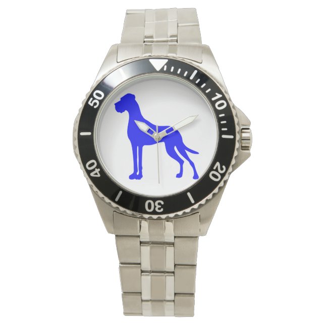 Montre Grand Danois bleu (devant)