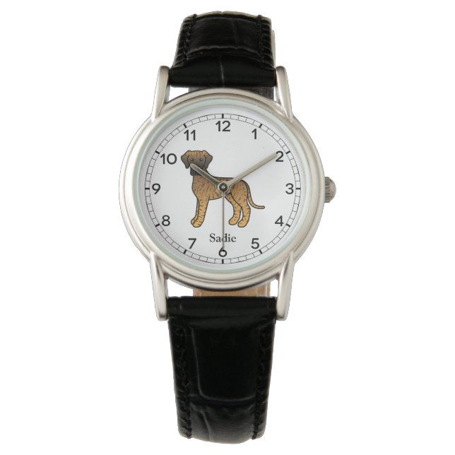 Montre Grand Danois Bringé Mignon Chien de Dessin Animé & (devant)