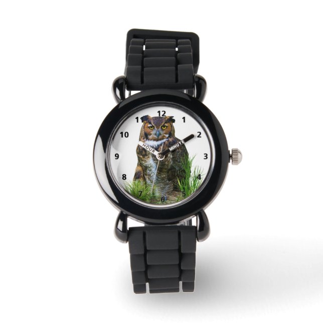 Montre Grand Horned Owl Customizable (Recto)