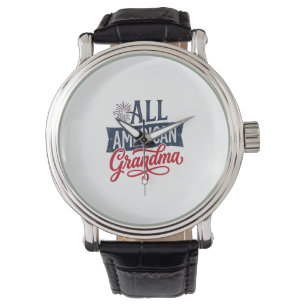 Montre Grand-mère tout américaine Design de feu d'artific