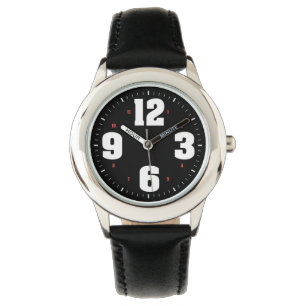 Montre Grand nombre blanc