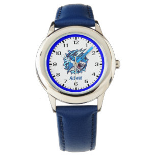 Montre Grand requin blanc avec éclair