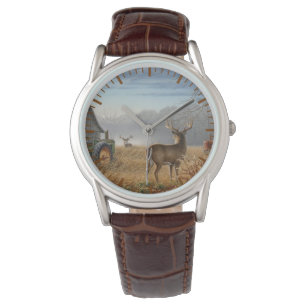 Montre Grand spectacle de cerfs Buck à la ferme