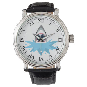 Montre Grande bande dessinée de requin blanc