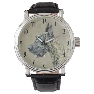 Montre Grande Danse (Brindle) Peinture - Art Chien origin
