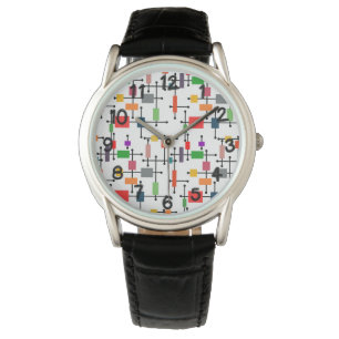 Montre Grande grille moderne du milieu du siècle