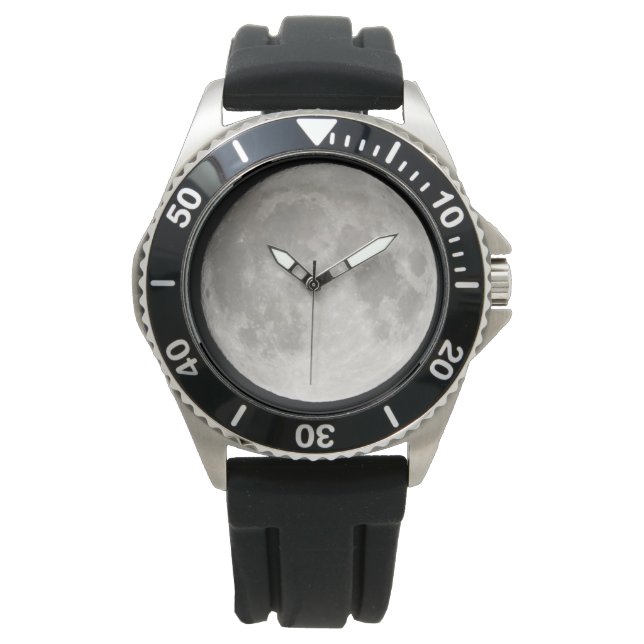 Montre Grande lune grise eWatch (devant)
