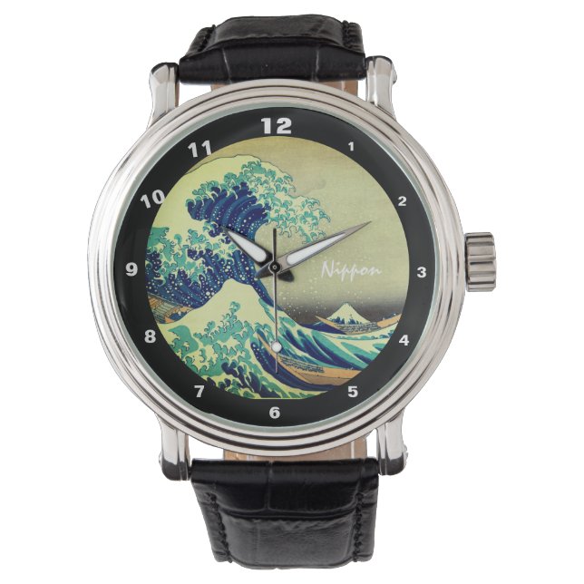 Montre Grande vague au large de Kanagawa & Art japonais / (devant)