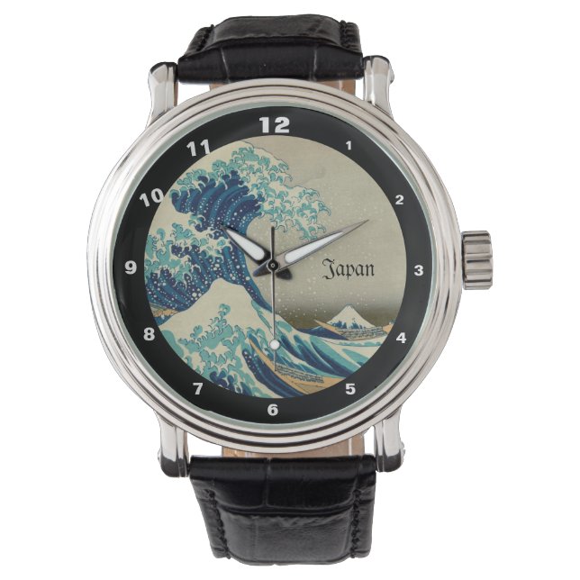 Montre Grande vague au large de Kanagawa & Art japonais / (devant)