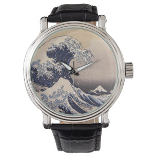 Montre Grande vague au large de la côte de Kanagawa par H