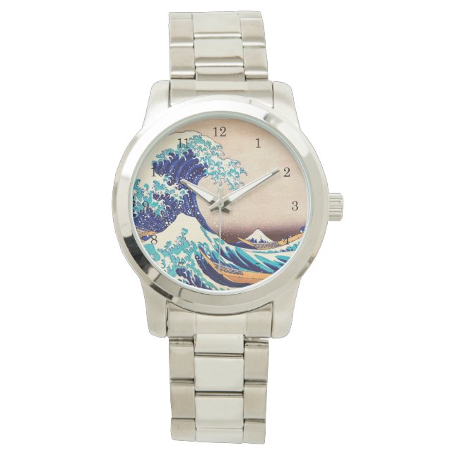 Montre Grande vague de Kanagawa Vintage art japonais (devant)