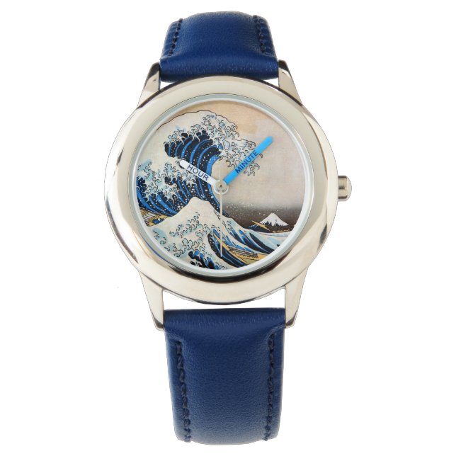 Montre Grande vague, Hokusai, Ukiyo-e (devant)