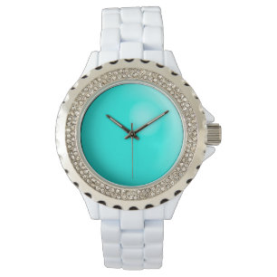 Montre Grandes pierres gemmes faux turquoise