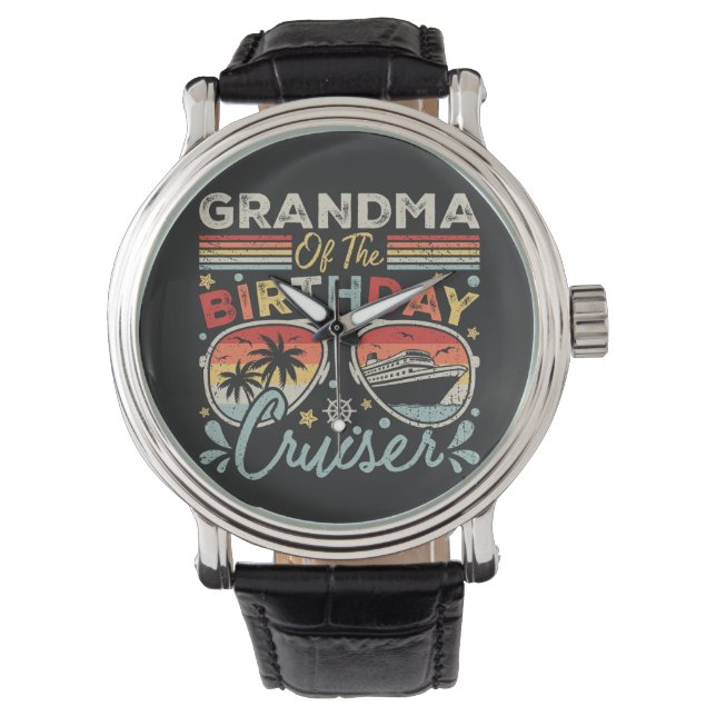Montre Grandma of the Birthday Cruiser Vacation Vintage (devant)