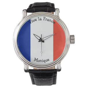 Montre Graphique Drapeau Vive la France